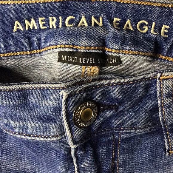 🦅Jegging American Eagle Size 8 w/27.5" inseam Denim Jeans  sac701 - Picture 3 of 9